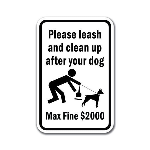 18 in Height, 0.12 in Width, Aluminum, 12" x 18", A-1218 Pet-Animal - MaxFi2000